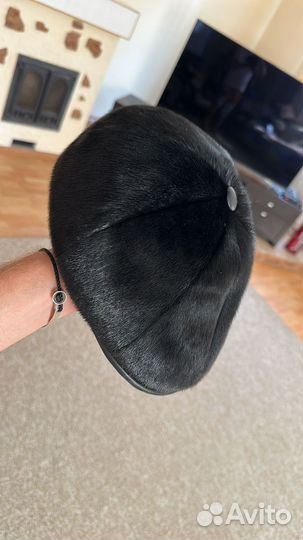 Меховая мужская кепка нерпа