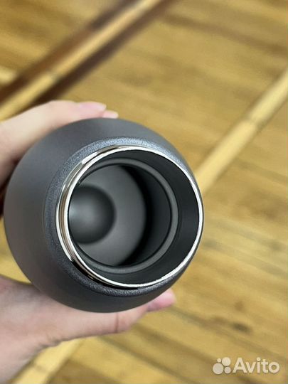 Бутылка доя воды серая герметичная