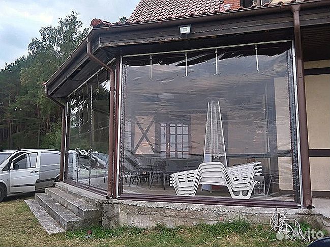 Мягкие окна для веранды террасы, беседки, под ключ