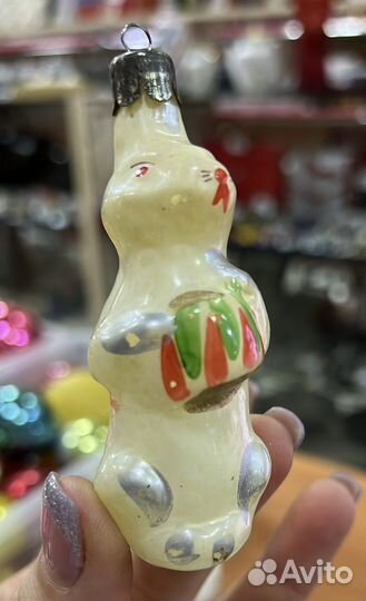 Елочные игрушки стекло СССР