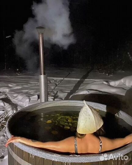 Банный чан купель с подогревом