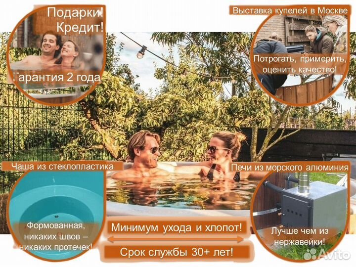 Купель композитная с подогревом O2282