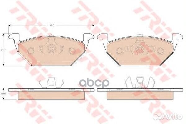 Колодки тормозные GDB1984 TRW