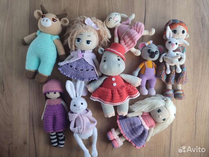 Вязаные игрушки ручной работы