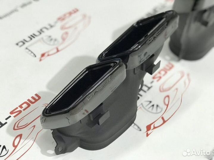 Насадки на выхлоп Mercedes 63 AMG Black W212