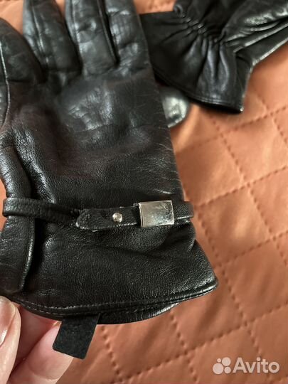 Перчатки кожаные женские