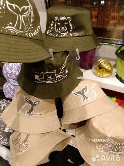 Панама, роспись ручная