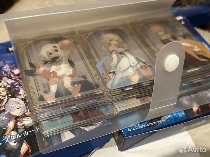 Карточки Genshin impact Bandai 1 и 2 серия