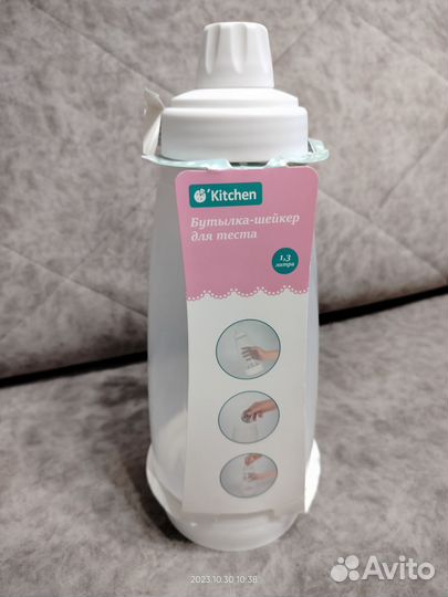 Бутылка-шейкер для теста