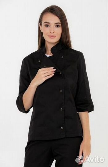 Китель поварской мужской черный