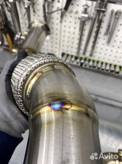 Даунпайп(downpipe) BMW M50d (x5, x6, 550)