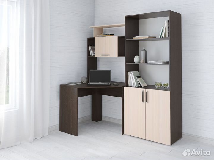 Стол компьютерный со стеллажом
