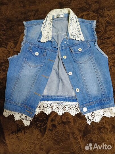 Жилетка женская джинсовая