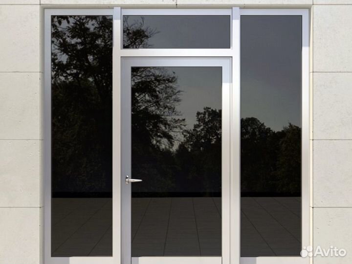 Дверь алюминиевая