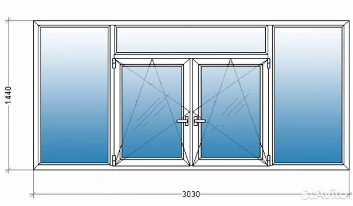 Пластиковая рама на балкон