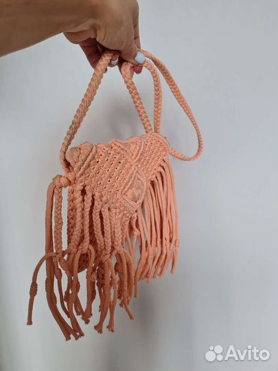 Детская сумочка макраме