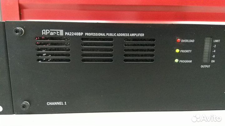 Apart pa2240 усилитель 2х240Вт 100v