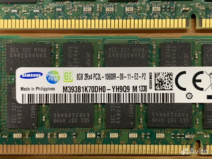 Серверная память 8GB DDR3 1333MHz ECC REG Samsung