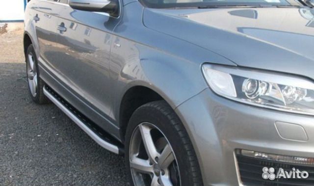 Пороги подножки алюминиевые на VW Touareg 2002-18