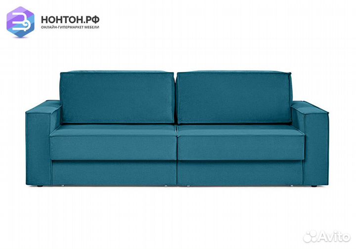 Диван еврокнижка двухместный Тревис бирюзовый