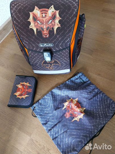 Ранец Herlitz + пенал + мешок д/обуви для мальчика