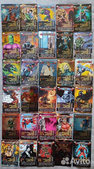 Карточки человек паук герои и злодеи 415 шт