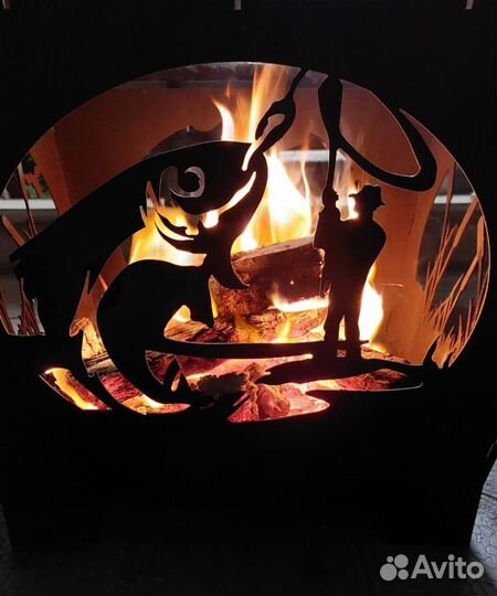 Кастровая чаша с решёткой гриль