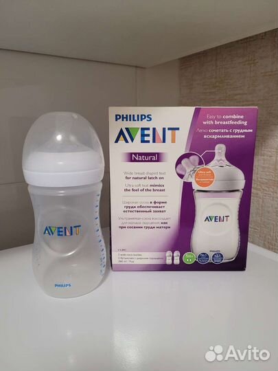 Бутылочки для кормления Avent natural