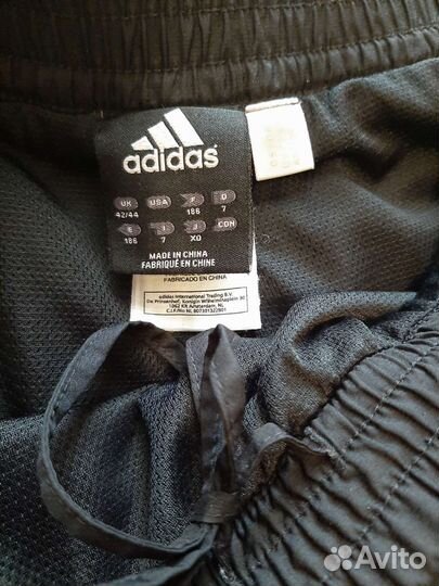 Нейлоновые штаны Adidas спортивные