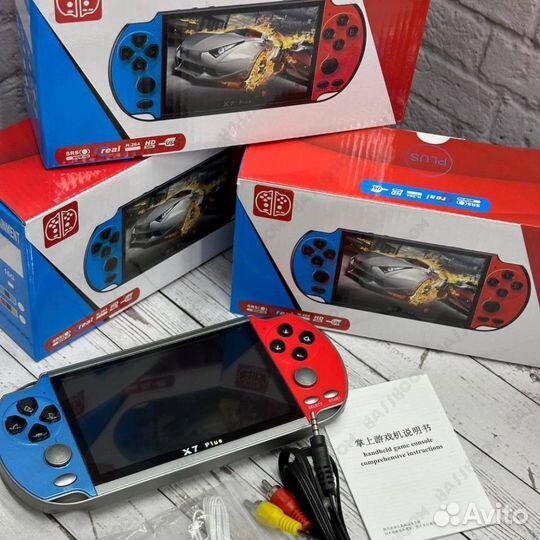 Портативная игровая приставка/консоль х7 plus