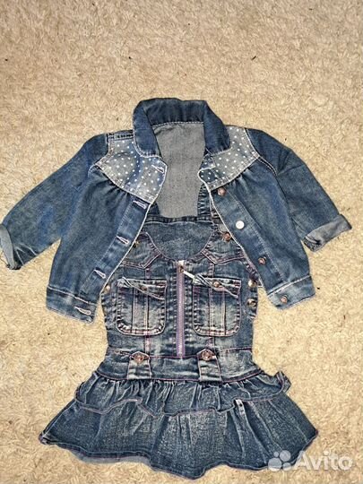 Детская одежда для девочек 80 86 пакетом