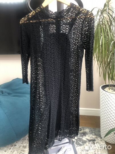 Платье женское 42 черное вечернее на выпускной