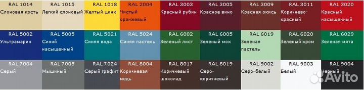 Профнастил для крыши по размерам заказчика