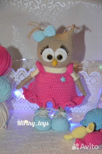 Вязаные игрушки. Совушка. Сова