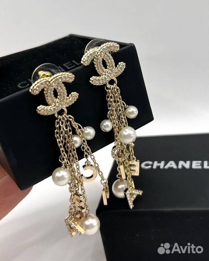 Серьги chanel