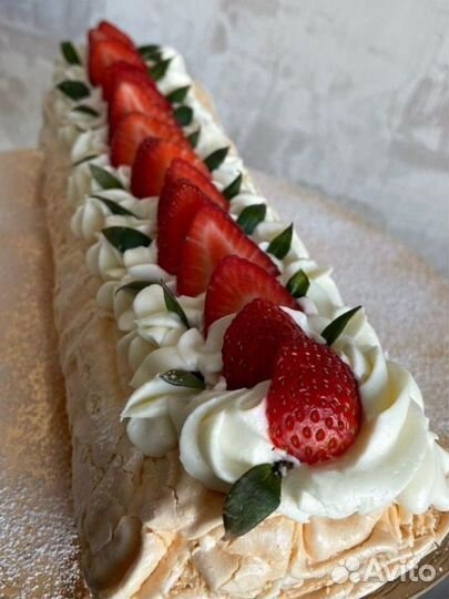 Меренговый рулет 