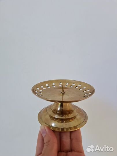 Подсвечник латунь