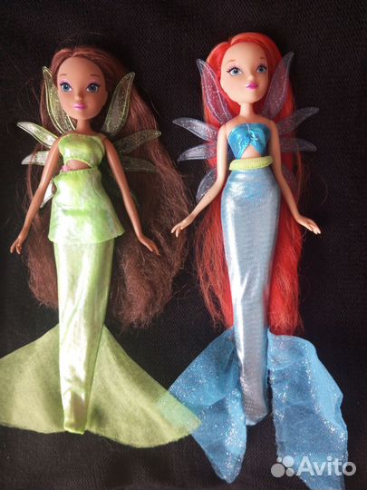 Winx куклы блум и лейла русалки
