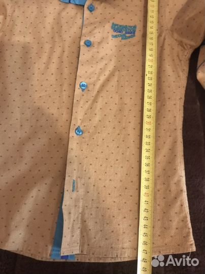 Стильная рубашка для мальчика 122 размер