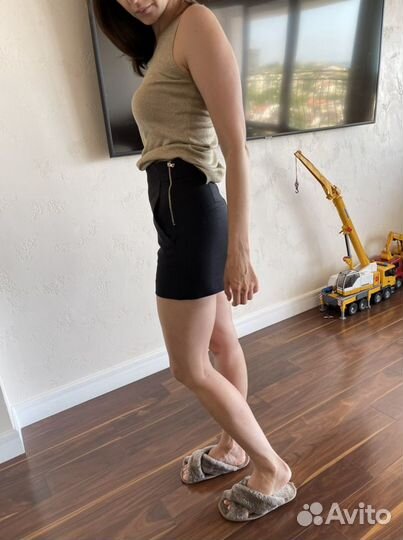 Шорты с высокой талией zara