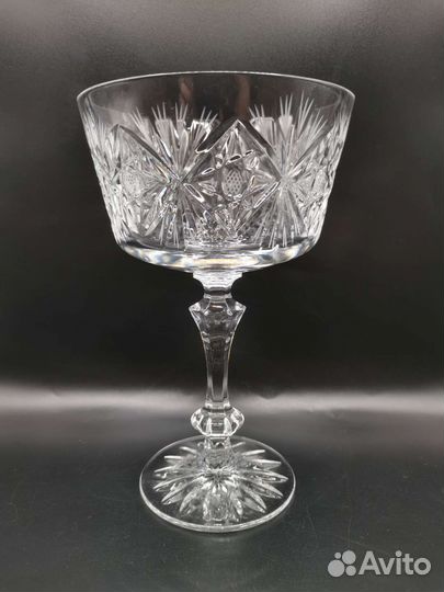 Ваза на ножке Конфетница Хрусталь СССР