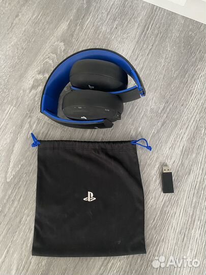 Беспроводные наушники sony gold для playstation