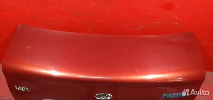 Калина седан крышка багажника красная