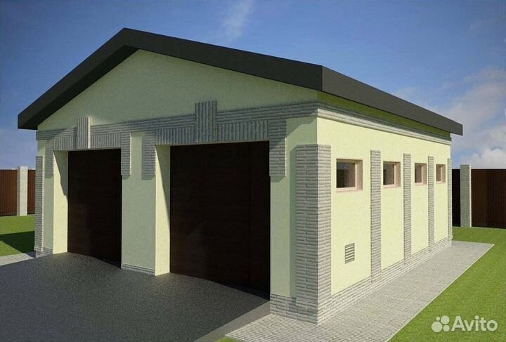 Гараж под ключ с электричеством для авто