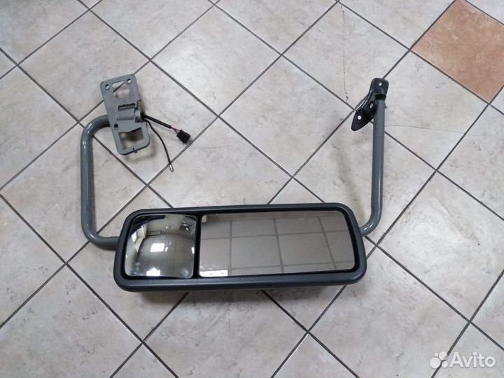 Зеркало Freightliner Century/Argosy правое, эл. 5конт. /Антена/Серый