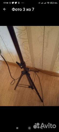 Штатив с кольцевой лампой,не работ.переключатель