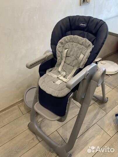 Детский стул для кормления chicco polly, шезлонг