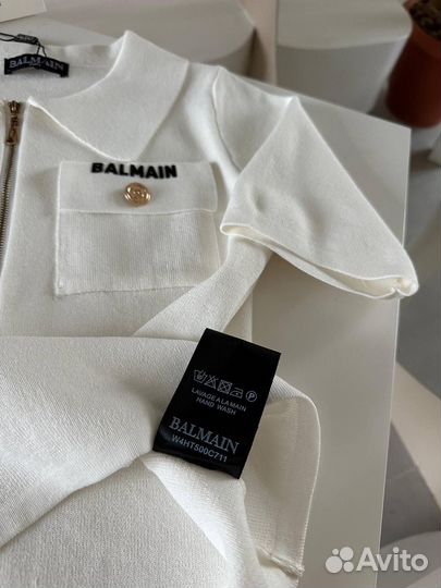 Стильная трикотажная футболка Balmain