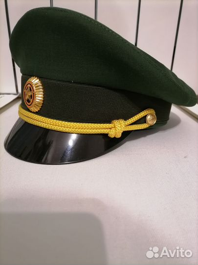 Фуражка офисная зеленая. Размер 58