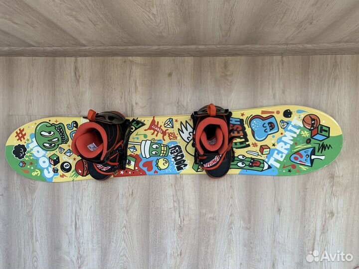 Сноуборд детский 125 termit комплект с ботинками